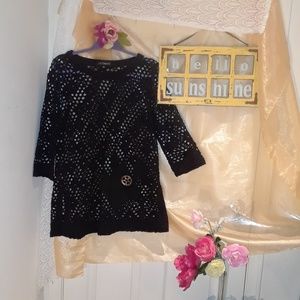 💋Ultimate See Thru Cover Up Top sz M